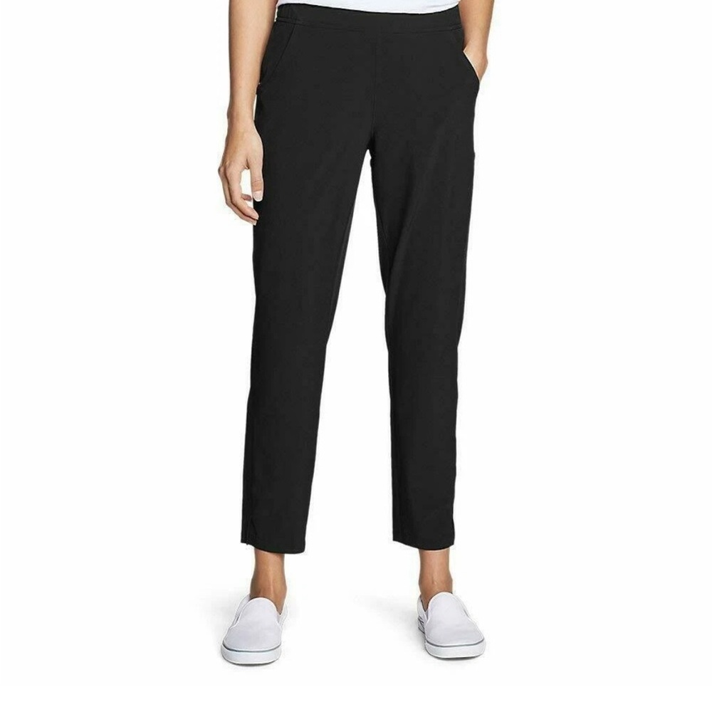 Eddie Bauer Women's Lightweight UPF 50+ Traveler Ankle Pants Black XL
